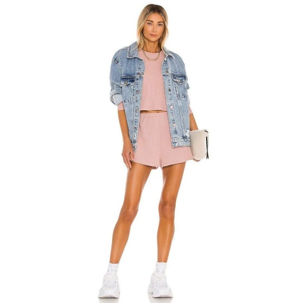 Lovers + Friends Sadie Rose Cropped Long Sleeve Top